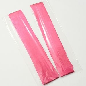 ⤵️⤵️2pc Solid Hot Pink Design Satin Scarves